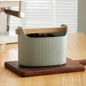 New Coffee Grounds Bucket Espresso Trash Can Coffee Grounds with Detachable Knocking Non-slip Base Gift Coffee Grounds Bucket