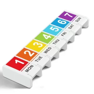 7 Days Medicine Box Tablet Dispenser Organizer Pill Box Splitters Plastic Storage Box Weekly Pill Case